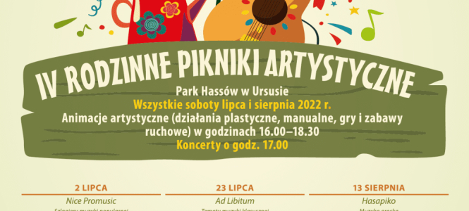 Pikniki artystyczne w Parku Hassów