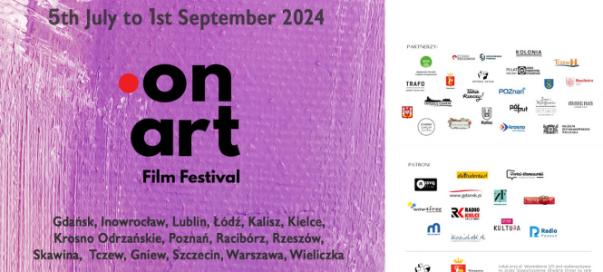 On Art Film Festiwal 2024. Pokazy filmowe w Aptece Sztuki
