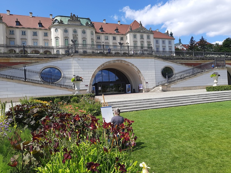 Plener malarski w ogrodach Zamku Królewskiego 