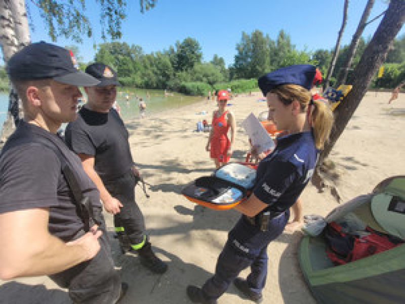 Policja i Straż Pożarna nad akwenami wodnymi w powiecie wołomińskim