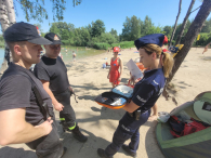 Policja i Straż Pożarna nad akwenami wodnymi w powiecie wołomińskim