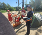 Policja i Straż Pożarna nad akwenami wodnymi w powiecie wołomińskim