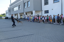 Policjanci z wizytą na półkoloniach