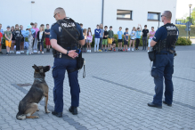 Policjanci z wizytą na półkoloniach