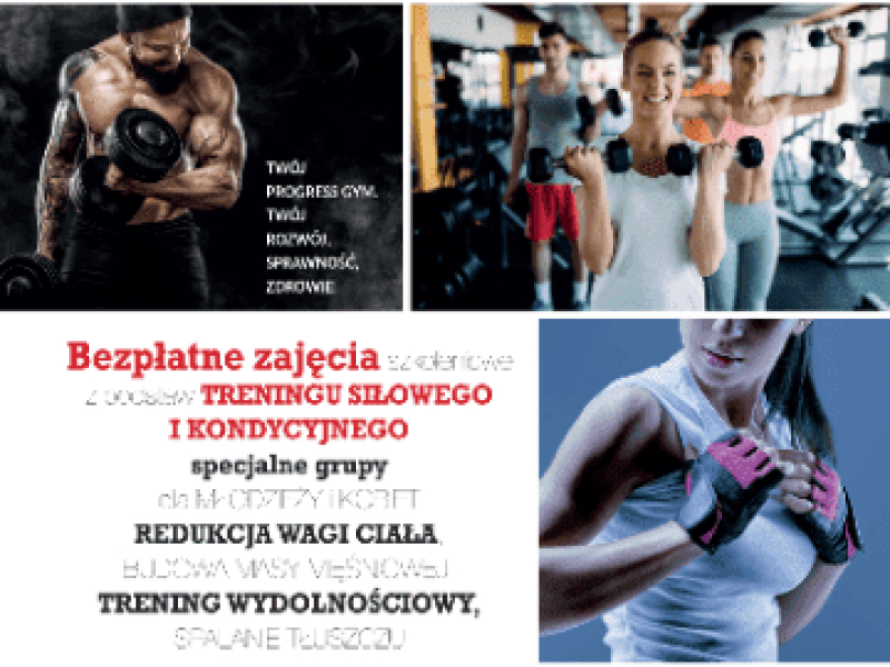 Bezpłatne zajęcia szkoleniowe z podstaw treningu siłowego i kondycyjnego