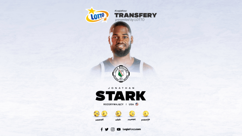 Jonathan Stark nowym koszykarzem Legii Warszawa