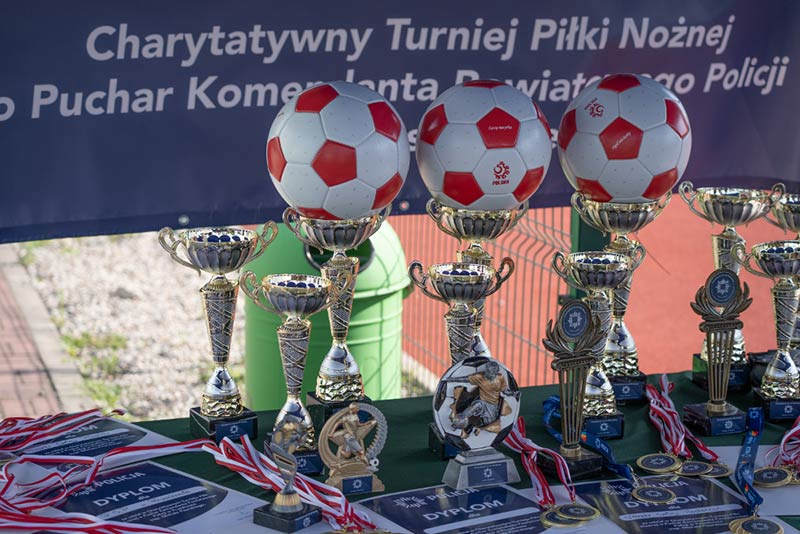 Turniej piłki nożnej o puchar Komendanta Powiatowego Policji w Pruszkowie insp. Michała Pisarskiego