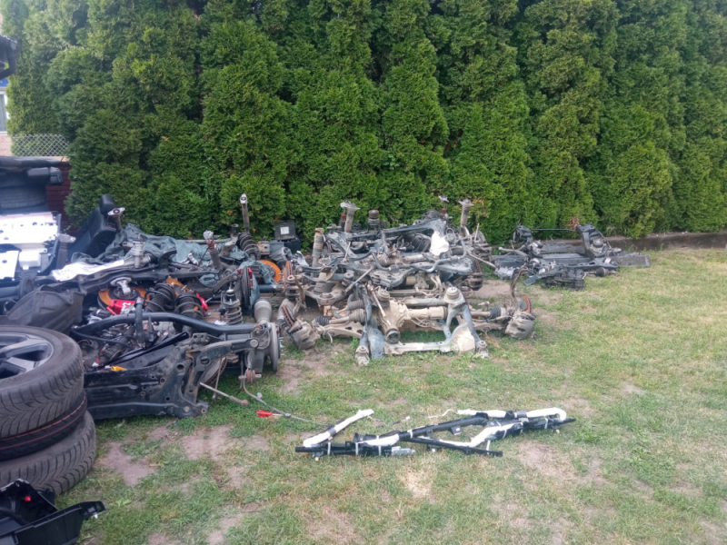 Zabezpieczone części z toyoty, paser zatrzymany