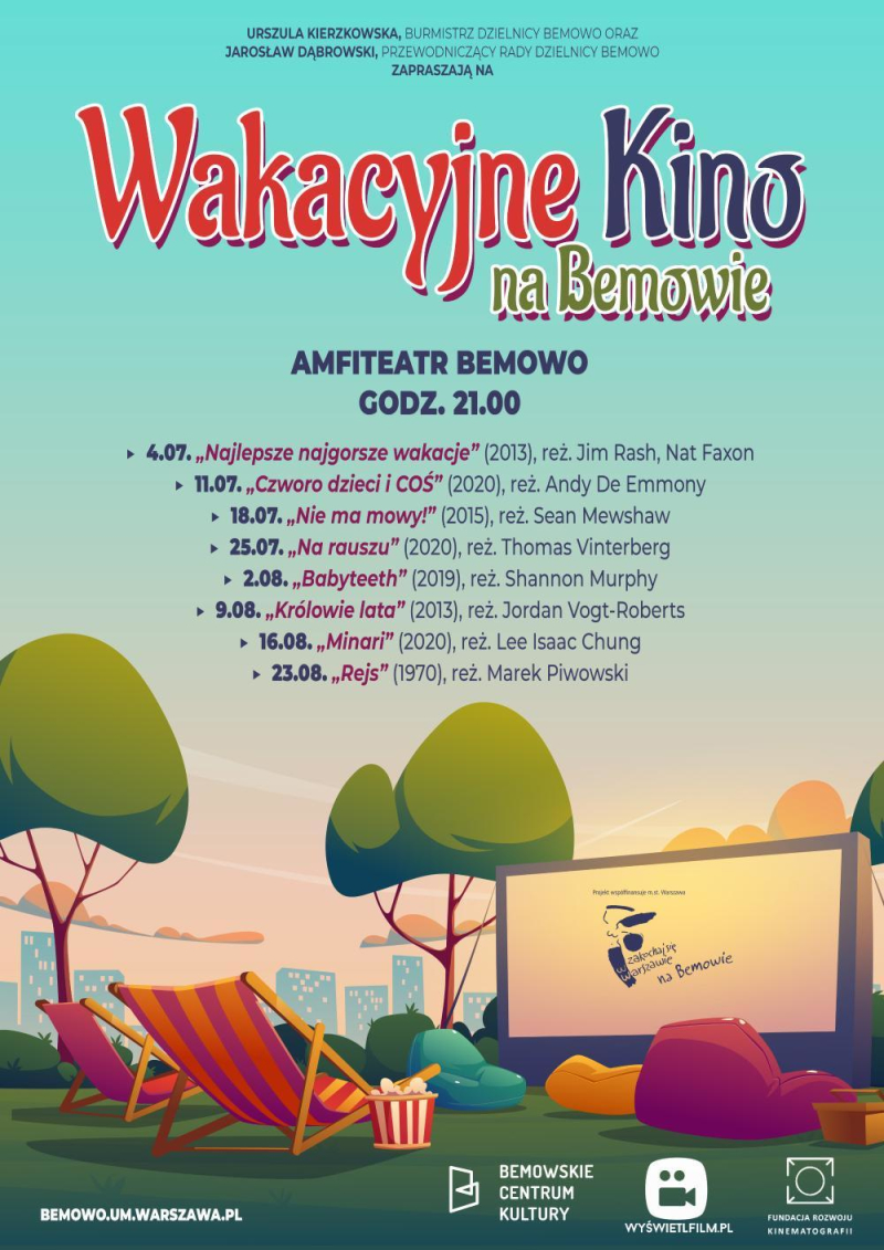 Wakacyjne kino na Bemowie