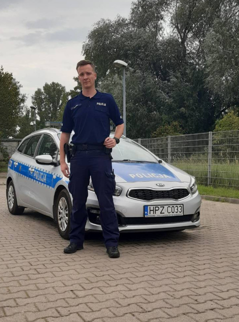 Policjanci zjawili się w ostatniej chwili