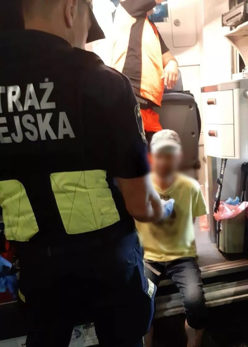 Pijany mężczyzna z marihuaną