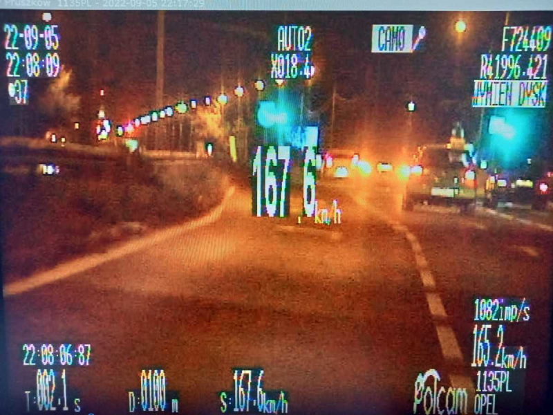 Pędził 167 km/h w obszarze zabudowanym