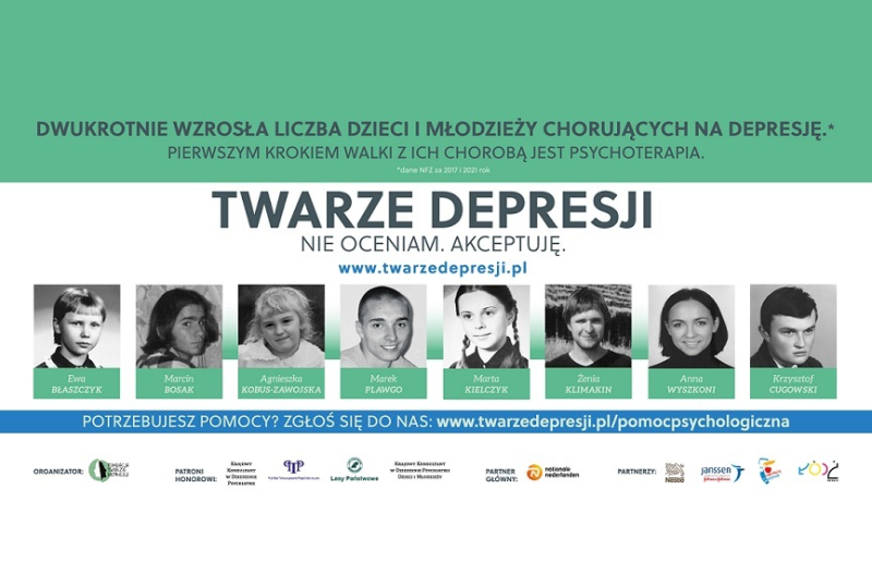 15. edycja kampanii „Twarze depresji. Nie oceniam. Akceptuję.”