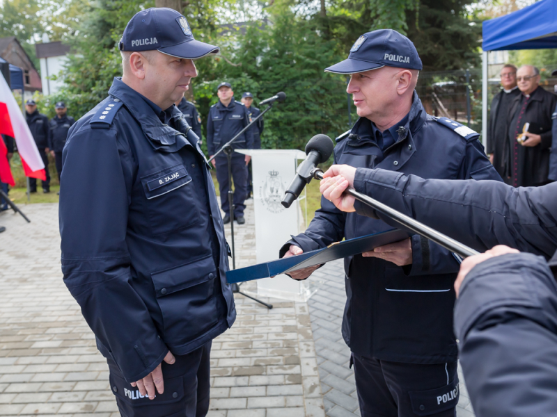 Wizytacja w nowo powstałym Komisariacie Policji w Jaktorowie