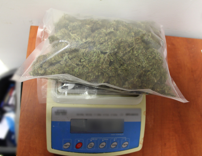 Zatrzymany w parku 17-latek miał ponad 150 gram marihuany