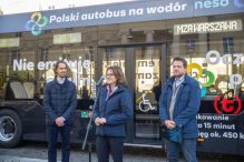 Pierwszy autobus wodorowy na warszawskich ulicach