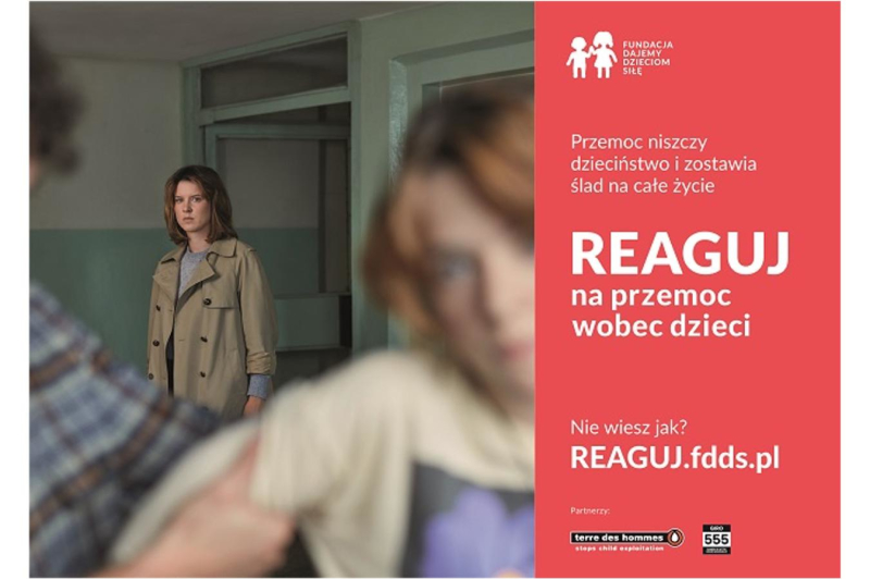 Reaguj na przemoc wobec dzieci - kampania Fundacji Dajemy Dzieciom Siłę