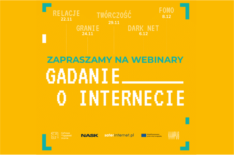 Gadanie o internecie - webinary dla uczniów