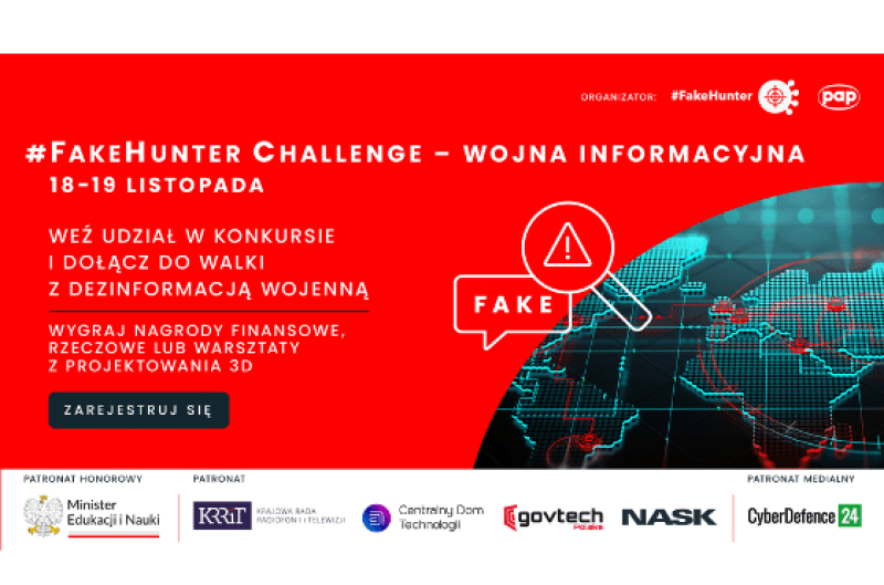 #FakeHunter Challenge – Wojna Informacyjna | Konkurs