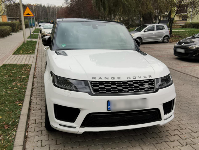 Skradziony w Niemczech Range Rover odzyskany w Zgierzu