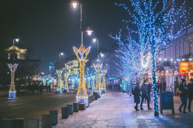 Świąteczna iluminacja w Warszawie