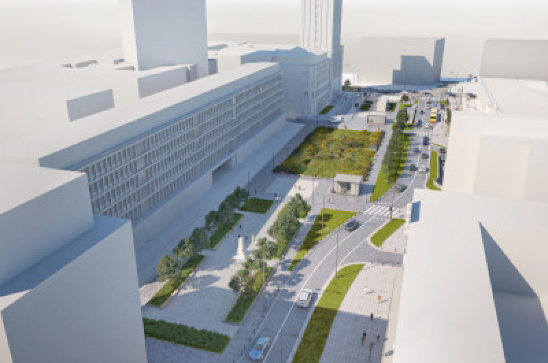 Prace na pl. Powstańców Warszawy