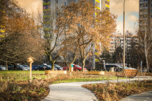 Park kieszonkowy po prawej stronie Wisły