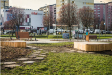 Park kieszonkowy po prawej stronie Wisły