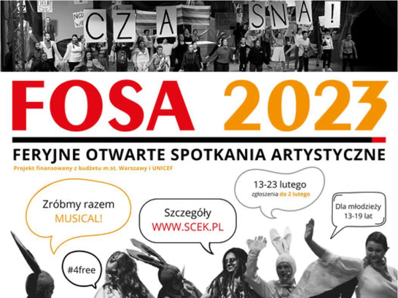 Feryjne Otwarte Spotkania Artystyczne 2023