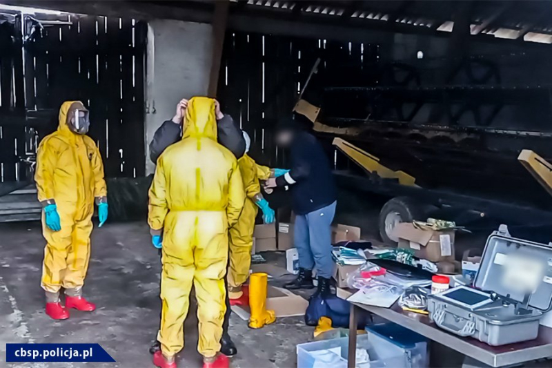 Zlikwidowane laboratorium mefedronu