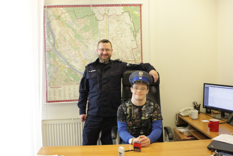 Policjanci spełnili największe marzenie Wiktora