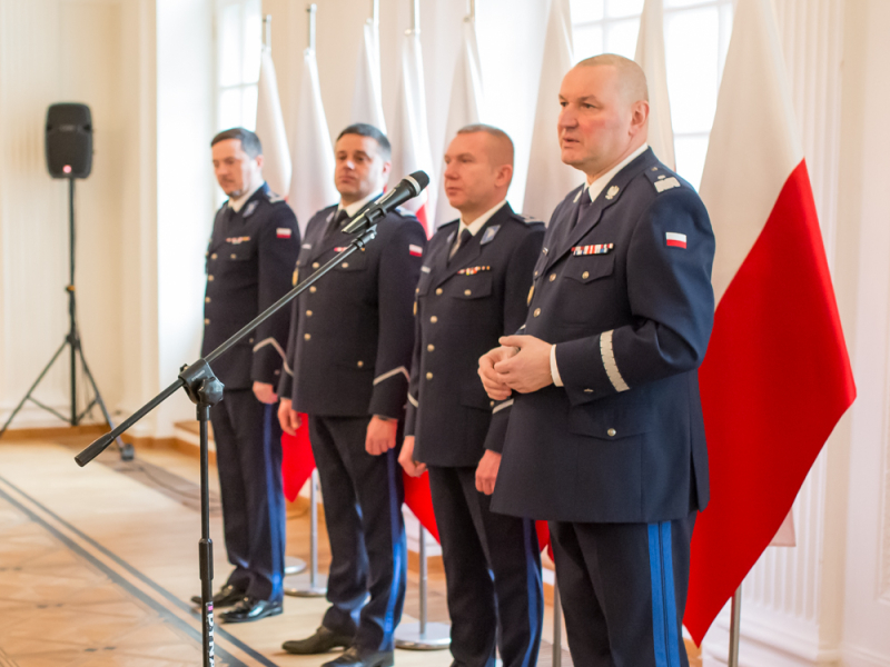 Pożegnanie policjantów kadry kierowniczej KSP