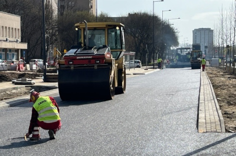 Obie jezdnie ul. Kondratowicza już gotowe