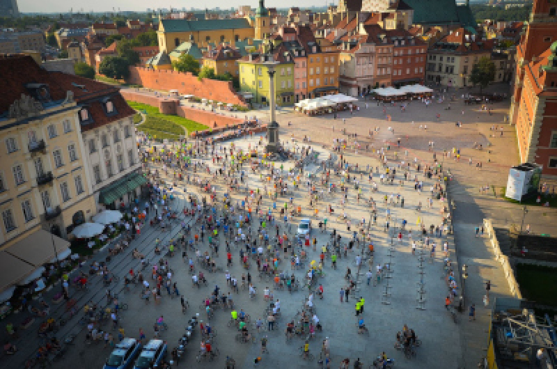 Rowerowa Masa Krytyczna na stołecznych ulicach
