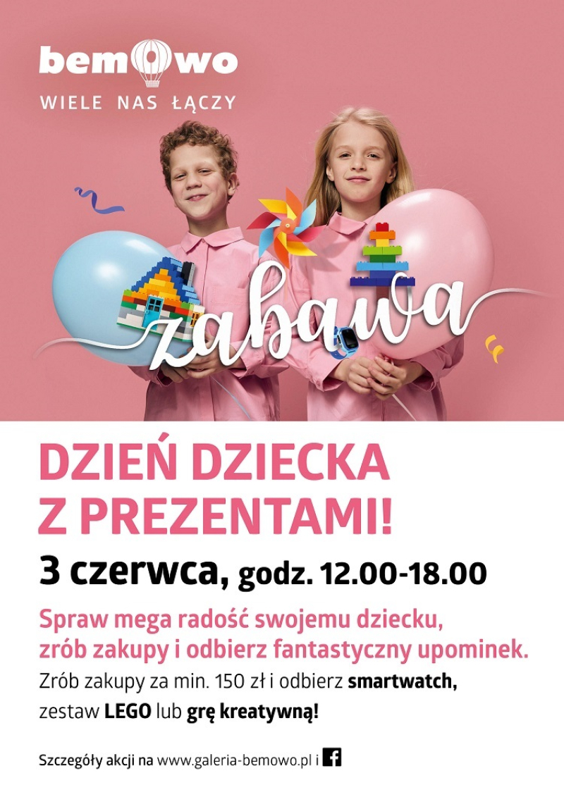 Galeria Bemowo rozdaje prezenty na Dzień Dziecka