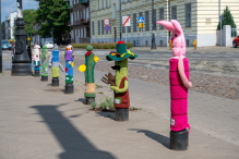 Kolorowa "Moc Włóczki” na Kawęczyńskiej