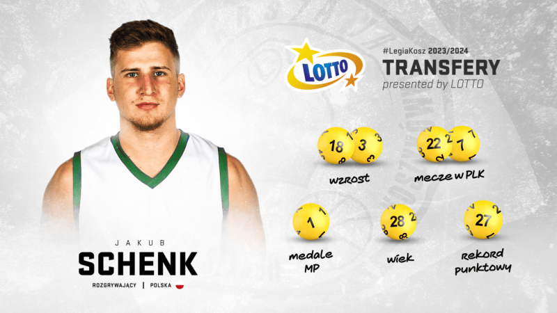 Jakub Schenk nowym koszykarzem Legii Warszawa