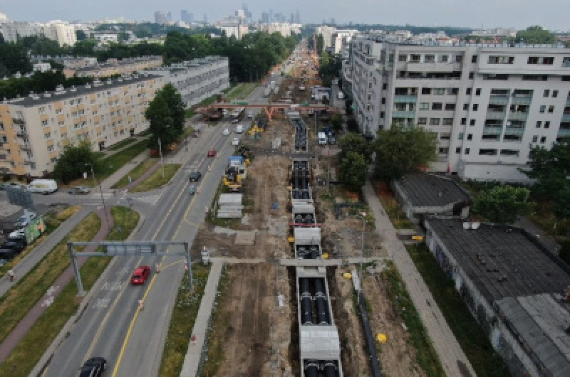 Budowa torów do Wilanowa zgodnie z planem