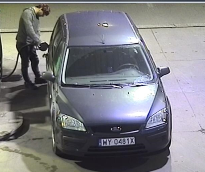 Kradzież na stacji paliw - poznajesz tego mężczyznę?