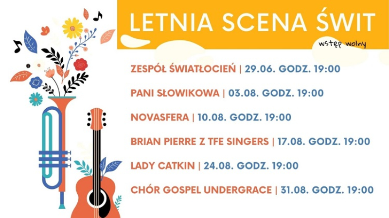 Letnia Scena ŚWIT w sierpniu w Domu Kultury ŚWIT