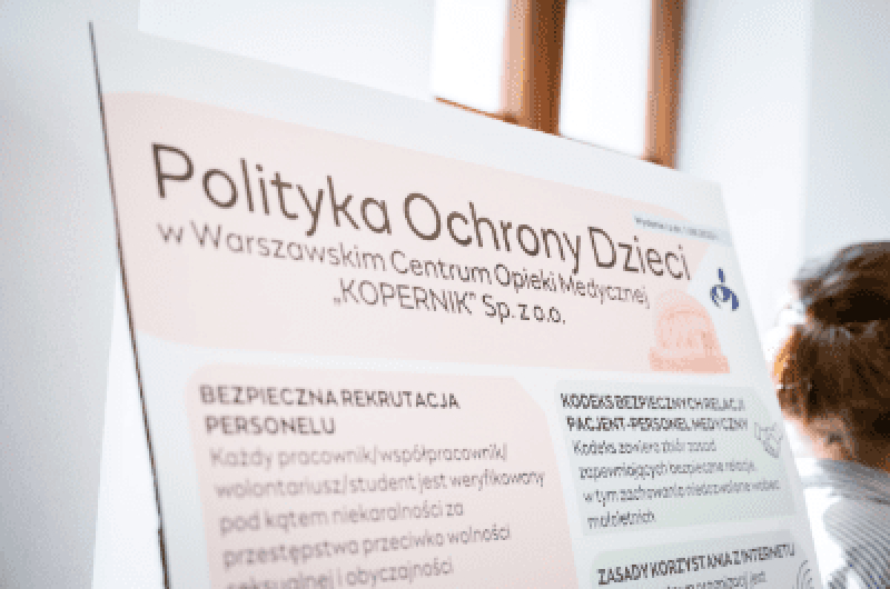 Warszawski szpital ze standardami ochrony dzieci