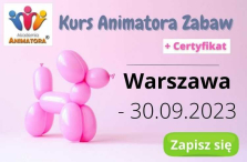 Kurs Animatora 30.09.2023 - zaproszenie