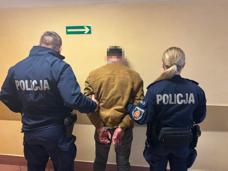 Zatrzymany podczas weryfikacji zgłoszenia w Krajowej Mapie Zagrożeń Bezpieczeństwa tymczasowo aresztowany