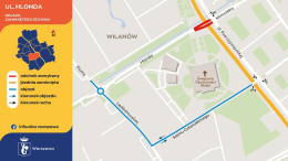 Zmiany drogowe w Miasteczku Wilanów