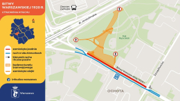 Tramwaj na Dworzec Zachodni – prace na ul. Bitwy Warszawskiej