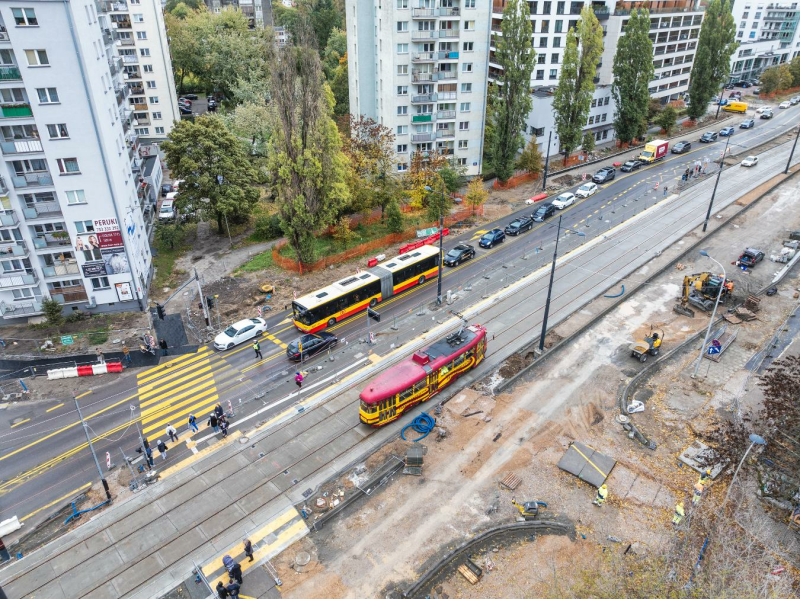 Pierwszy tramwaj dojechał do Miasteczka Wilanów