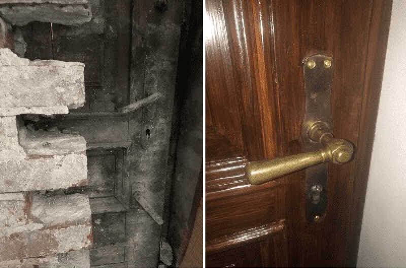 Kłopotowskiego 38 – historyczne drzwi już po renowacji