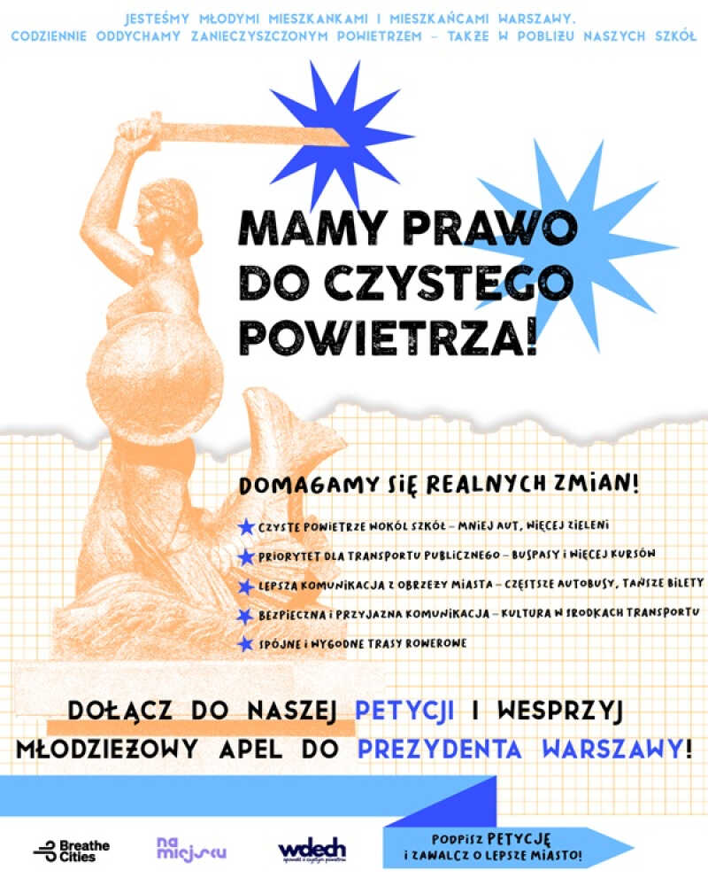 Warszawska młodzież walczy o czyste powietrze