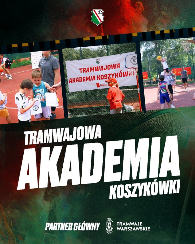 Trenuj za darmo z Legią! Tramwajowa Akademia Koszykówki wraca na Agrykolę