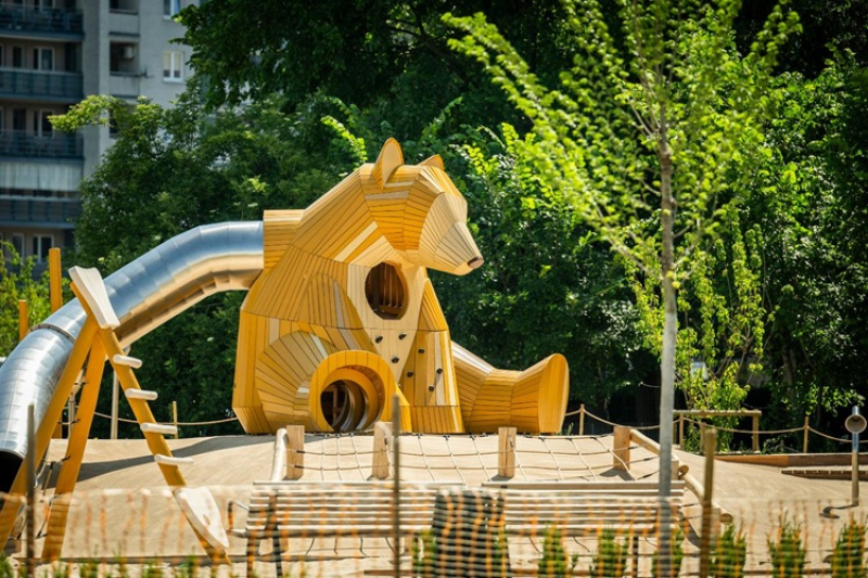 Rośnie park nad ursynowskim odcinkiem POW